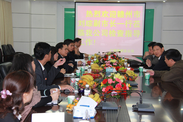 赣州市副市长刘琮一行莅临公司总部旅行考察 - 企业要闻 - 888集团电子游戏